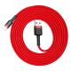 Baseus Cafule USB-A / Lightning 1.5A QC 3.0 cable 2 m - red