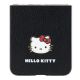 5. Hello Kitty Metal Logo Kitty Head case for Samsung Galaxy Z Flip 5 - black
