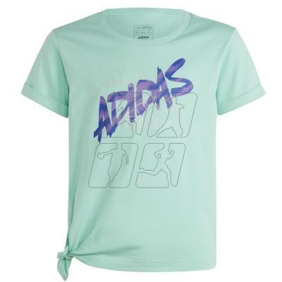 5. T-shirt adidas Dance Knotted Tee Jr. HR5817