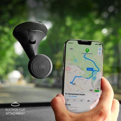 5. SBS TESUPPWINDWIDEK MagSafe compatible smartphone holder for dashboard/windshield - black