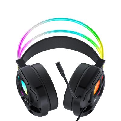 6. Wozinsky WSG-1118 Wired Gaming Headphones with Microphone and RGB Backlight - Black