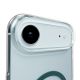 6. Puro Lite Mag TPU+PC Case Compatible with MagSafe for iPhone 17 Air - Transparent with Turquoise Ring