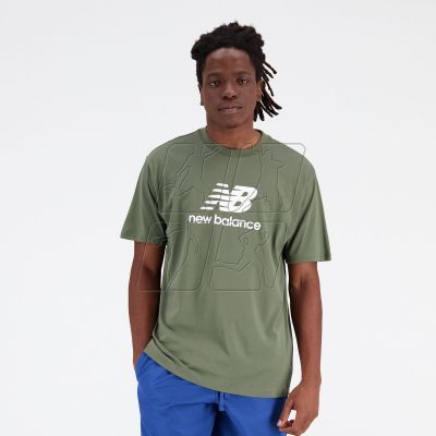 7. New Balance Essentials Stacked Logo CO DON M T-shirt MT31541DON