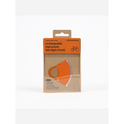 9. BOOKMAN Curve Front Light 220lm orange bicycle lamp