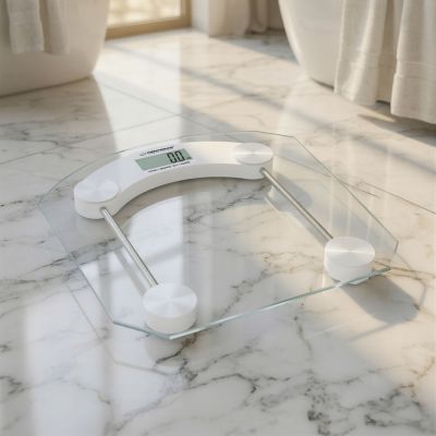 7. Esperanza Pilates EBS008W Bathroom Scale (transparent)
