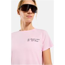 Women's short-sleeve ODLO T-shirt crew neck s/s ESSENTIAL PRINT, pink