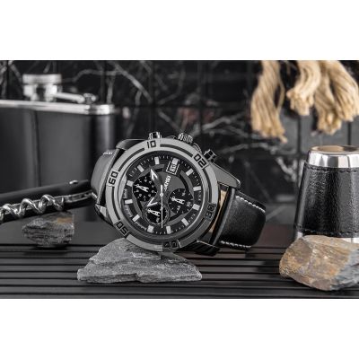 5. Men's Watch Skmei 9156SIBK + BOX