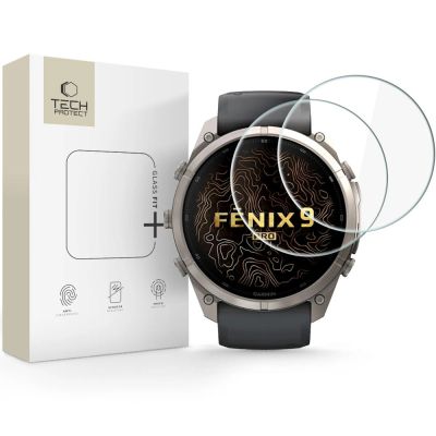 Tech-Protect Glass Fit+ 2-Pack Tempered Glass for Garmin Fenix ​​9 Pro 51mm