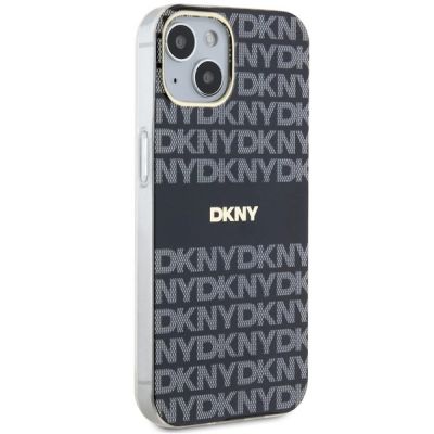4. DKNY IML Mono & Stripe MagSafe Case for iPhone 15 Plus / 14 Plus - Black