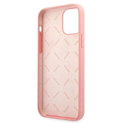 7. Guess GUHCP12LLSPEWPI iPhone 12 Pro Max 6.7" pink/pink hard case Peony Collection