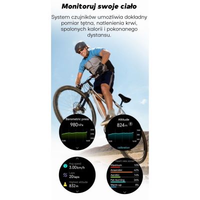 18. GRAVITY GPS GT24-2 Men's Smartwatch Black Silicone Strap + White Silicone Strap