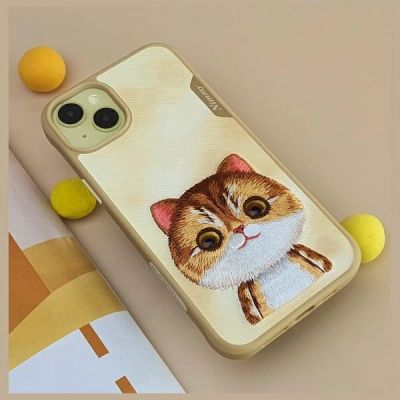 9. Nimmy Big Eyed Pet 2.0 Cat Case for iPhone 15 Pro - Green