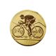 Aluminium sticker – cyclist