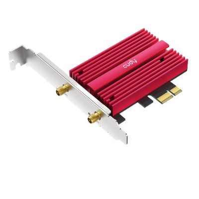 3. CUDY WE4000 AX5400 Wi-Fi 6/6E BT 5.2 Network Card Intel AX210NGW PCIe Heatsink + Cable Antenna
