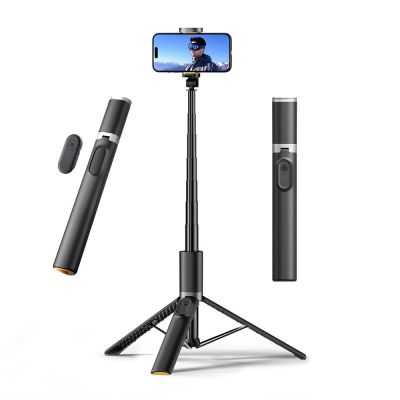 3. Tech-Protect L08S Bluetooth Selfie Stick with Remote Control, Tripod up to 141cm - Black