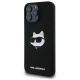 2. Karl Lagerfeld Silicone Choupette Head Print MagSafe iPhone 16 Pro Case - Black