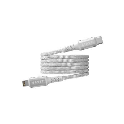 2. Havit Magnetic Type C-Lightning Cable (White)