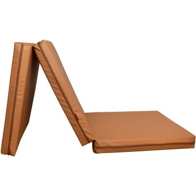 GYMNASTIC MATTRESS FOLDABLE BROWN 180CM BENCHK