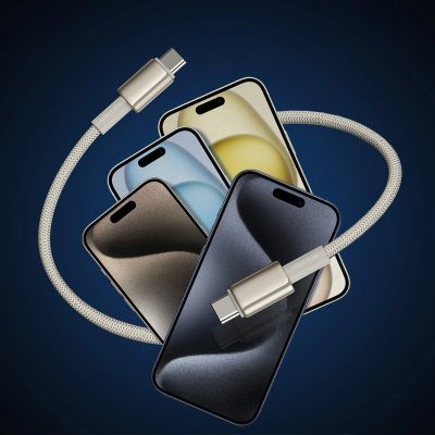 10. Baseus Tungsten Gold USB-C / USB-C cable 100W 1m - gold