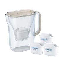 Brita Style Essential filter jug + 3 MaxtraPro PP cartridges (sand)