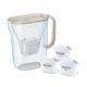 Brita Style Essential filter jug + 3 MaxtraPro PP cartridges (sand)
