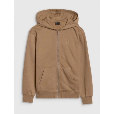 6. Girls' sweatshirt with a hood, 4F Junior 4FJRAW24TSWSF1830-83S