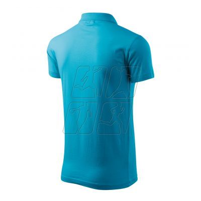 3. Malfini Single J. M MLI-20244 turquoise polo shirt