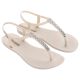 2. Ipanema Sandal Class women's beige flip-flop sandals with rhinestones