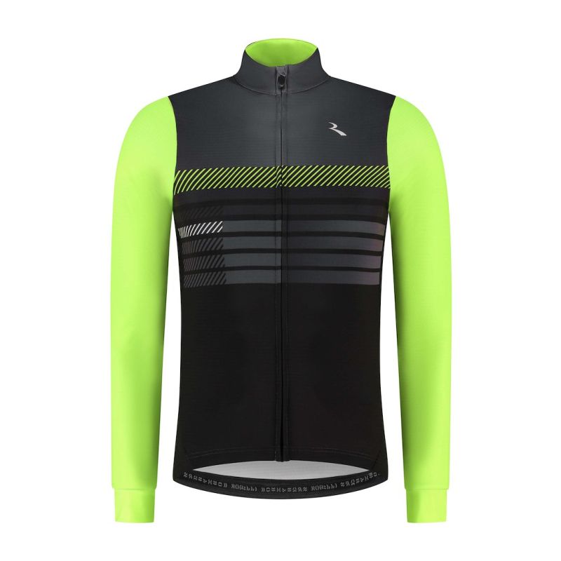 Rogelli STRYDE long t-shirt black-fluorescent M