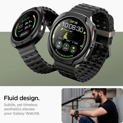 9. Spigen Liquid Air Case for Samsung Galaxy Watch 8 40mm - Matte Black
