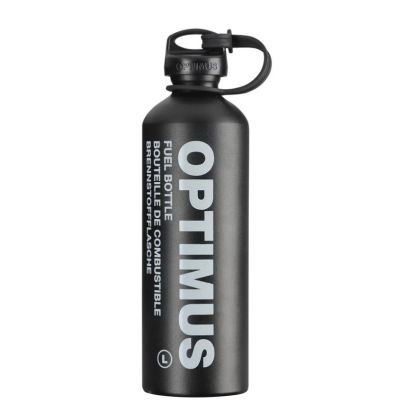 Optimus 8021022 Camping Stove Accessory 1L 251g Aluminum Black Fuel Bottle