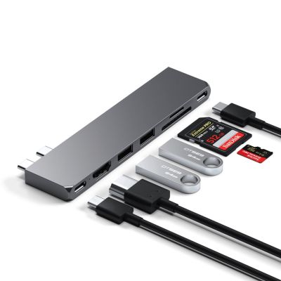 4. Satechi Type-C Pro Hub Slim Space Gray - Slim Case