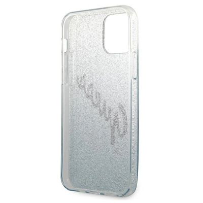 9. Guess GUHCP12MPCUGLSBL iPhone 12/12 Pro 6.1" blue/blue hardcase Glitter Gradient Script