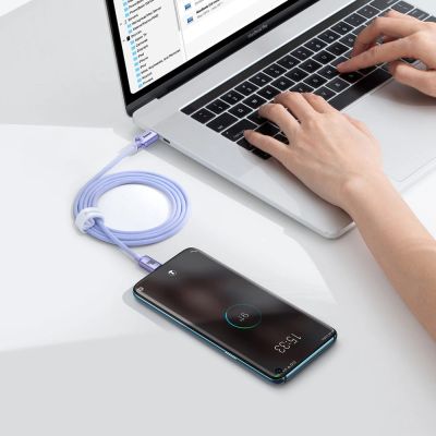 9. Baseus CAJY000605 USB-C - USB-C PD Cable 100W 5A 480Mb/s 1.2m - Purple