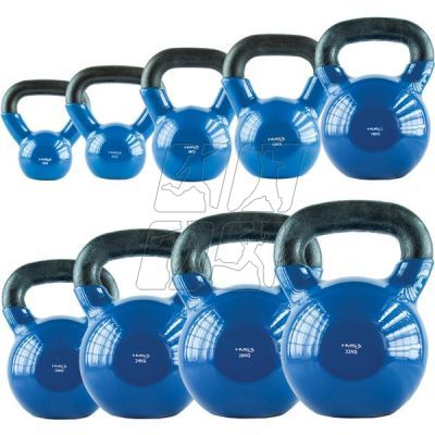 24. Kettlebell iron covered with vinyl HMS KNV08 BLUE