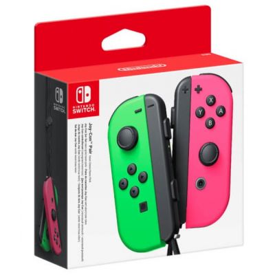 3. Nintendo Joy-Con Pair Neon Green/Neon Pink Controllers
