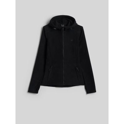 5. Women's fleece jacket with hood 4F 4FWMM00TFLEF468-20S