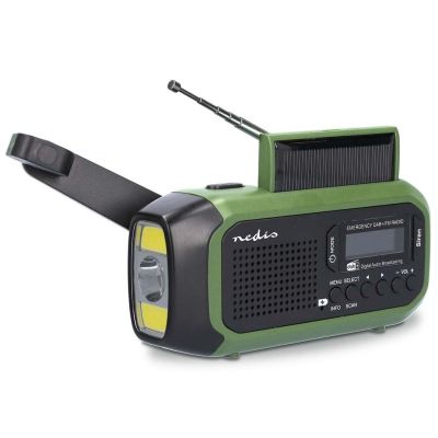 13. Nedis RDDBCR2000GN Portable Digital Radio Black, Green