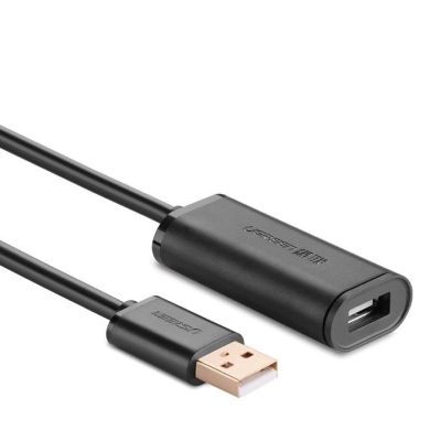 16. Ugreen USB 2.0 Active Extension Cable 480 Mbps 10 m Black (US121 10321)