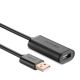 16. Ugreen USB 2.0 Active Extension Cable 480 Mbps 10 m Black (US121 10321)