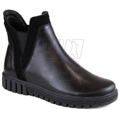 Filippo W PAW472 black insulated leather slip-on ankle boots