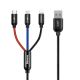 2. BASEUS USB CABLE 3IN1 USB-C / LIGHTNING / MICRO 3A