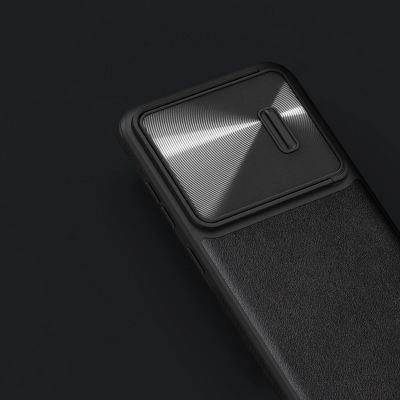 10. Nillkin CamShield Leather S Case for Samsung Galaxy S23+ cover with camera cover black