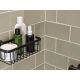 4. TESA MOON BLACK Aluminum Wall-mounted Shower Basket