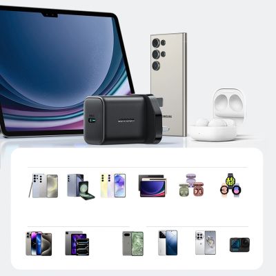 8. Joyroom JR-TCF23 25W Wall Charger with 1m USB-C Cable - Black