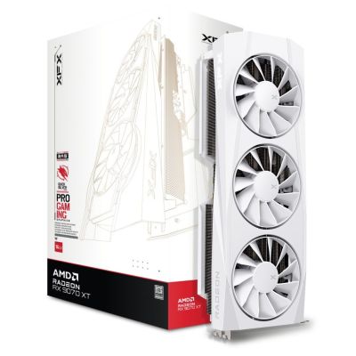 5. graphics card XFX Quicksilver RX 9070XT White Gam 16G