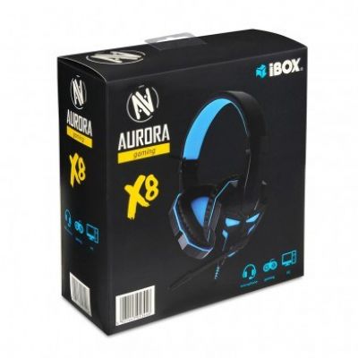 7. IBOX SHPIX8MV X8 GAMING headphones with microphone (black)