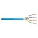 DIGITUS installation telecommunications cable category 6A, U/UTP, Dca, AWG 23/1, LSOH, 50m, blue, foil wrapped
