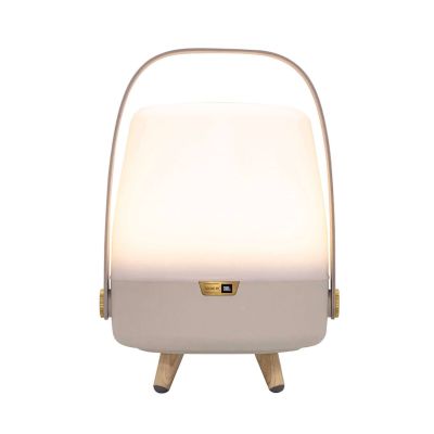 Kooduu Lite-up PLAY Mini Portable Mono Speaker Sand, White, Wood 8 W
