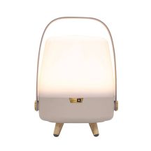 Kooduu Lite-up PLAY Mini Portable Mono Speaker Sand, White, Wood 8 W